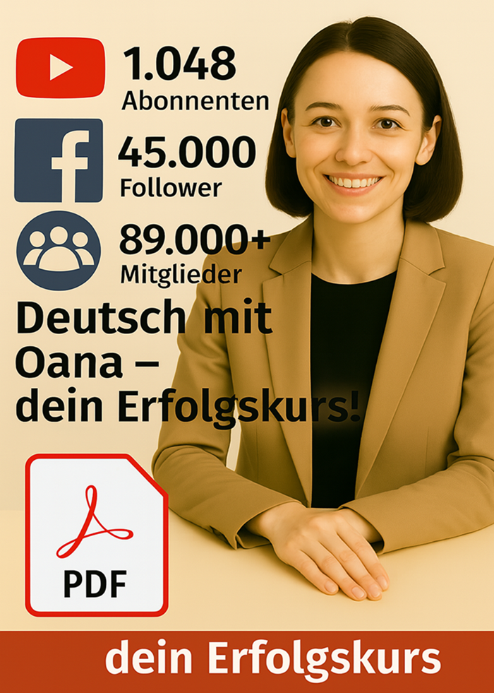 🇩🇪 Învață limba germană cu Oana