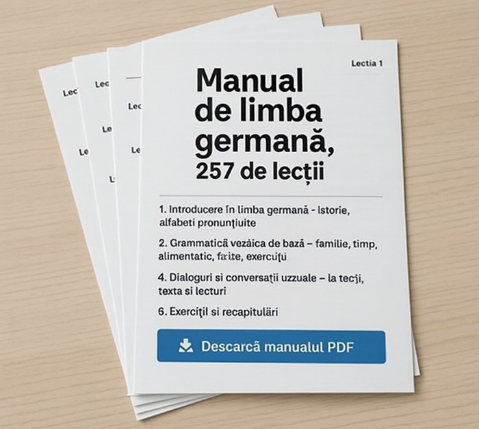 📑 Manual de limba germană (257 de lecții)